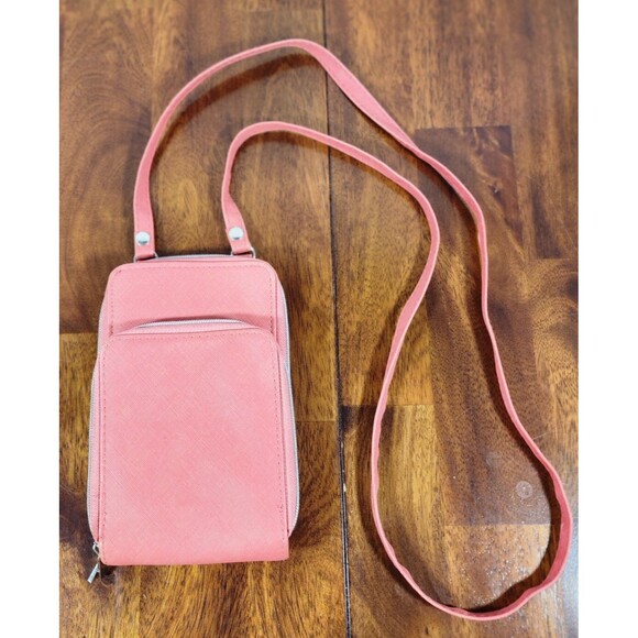 Time and Tru Eden Wallet On A String, Pink - Picture 1 of 9